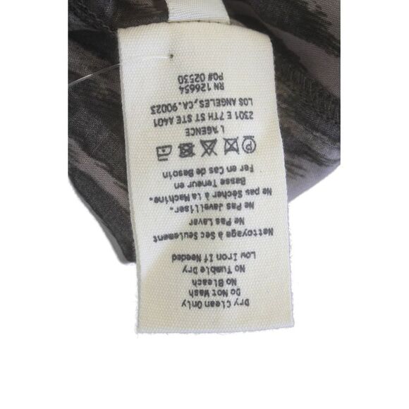 L'Agence Womens Printed Collar Long Sleeve Button Down Shirt Brown Size S - Picture 6 of 7